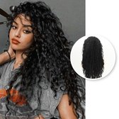 Luxe Krullen Pruik Dames - Pruiken - Haarstuk - Haarstukje - Krul Haar - Haren Vrouwen - Zwart