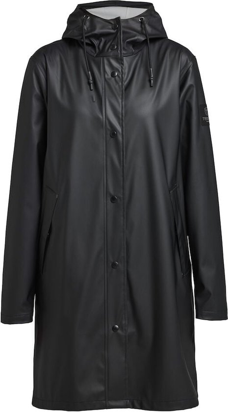 Swampland PU-regenjas met capuchon, voor dames, waterdicht, windbreaker, weerbestendig, tussenjas, regenjas, maat 36-46, geel, 36