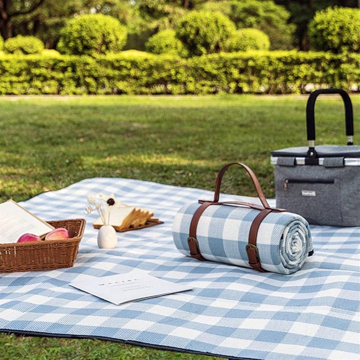 Picknickkleed - Waterdicht - 200x200 cm - Buiten - Opvouwbaar Picknickkleed - Buitenkleed - draagbare stranddeken zandvrij - Picknickdeken - Voor camping/park/tuin/strand/picknick/wandelen/barbecue — cadeau in Sport & Outdoor - foto 3