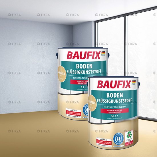 BAUFIX Betonverf vloeren Voordeelverpakking zandgeel 30 m²