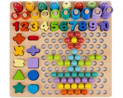 Educatief Houten Speelgoed - Montessori puzzel - Spelen en Leren - Geweldig cadeau voor kinderen - Houten puzzelmozaïek - Muziekland - Stimuleert Ontwikkeling en Creativiteit