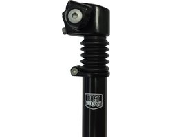 Verende zadelpen MTB Post Moderne - Ø30,9 mm - zwart - 350 mm - 2 schroeven