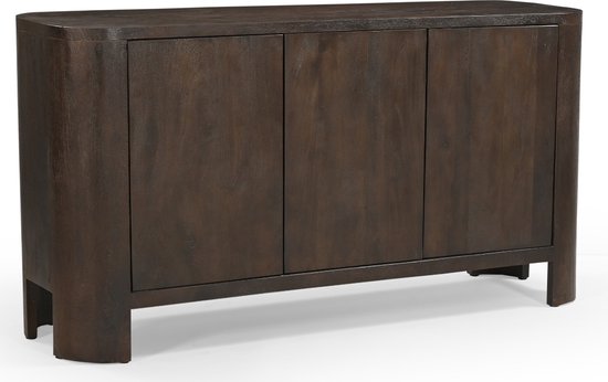 Buffet en Manguier Marron Foncé - 150x40x76cm - Mitchel - Giga Meubel