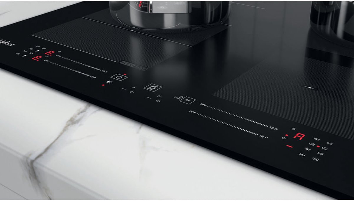 Whirlpool Inductiekookplaat | Model WF S4160 BF | Inbouw | 59 cm | 4 zone(s) | Chef Control-technologie