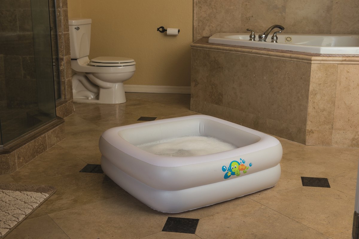 Bestway - Babyzwembad met Opblaasbare Bodem - 86 x 86 x 25 cm — afbeelding 14