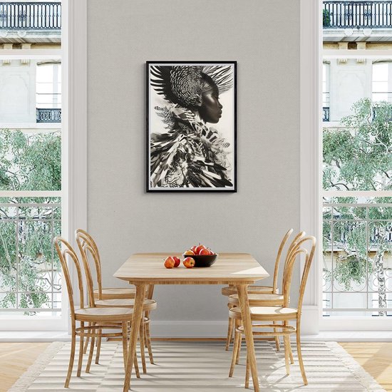 Plume Poster | Chapeau affiche | Affiche de Mode | Accessoires de vêtements pour bébé Affiche | Affiche artistique | Affiche créative | Affiche élégante | 61x91cm | MT | Décoration murale | Affiche murale | Convient pour l'encadrement