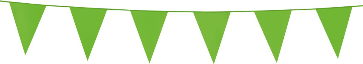 3x Mini Vlaggenlijn Licht Groen 3 meter - Verjaardag Feest Party Festival Poolparty Decoratie