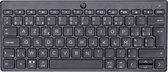 Clavier HP noir avec disposition Azerty, vu de dessus.