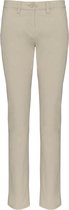 Pantalon Femme 40 NL (42 FR) Kariban Beige 98% Katoen, 2% Élasthanne