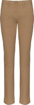 Pantalon Femme 44 NL (46 FR) Kariban Camel 98% Katoen, 2% Élasthanne
