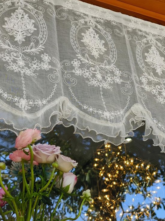 SOLEVITO Bistrogordijn wit 90x150 cm kopen