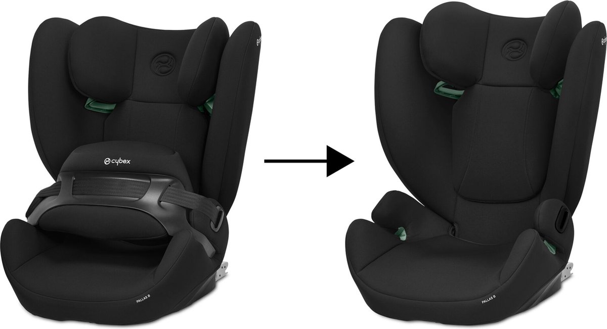 Cybex pallas B i-fix - autostoel 76cm - 150cm (groep 1-2-3) - isize - Volcano Black – foto 7