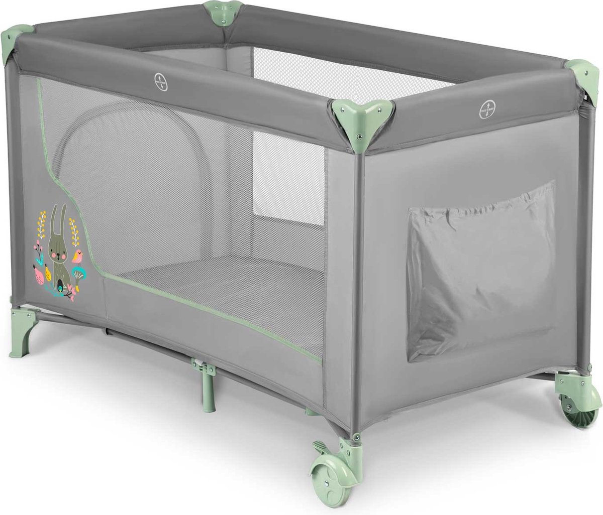 Reiswieg 125 x 65 x 78 cm RK-240 grijs en mint