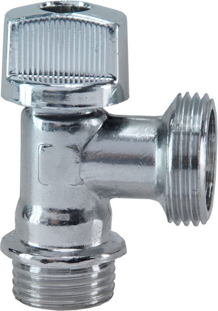 Wiesbaden Hoekstopkraan 1140 1/2" x 3/4" - Chroom