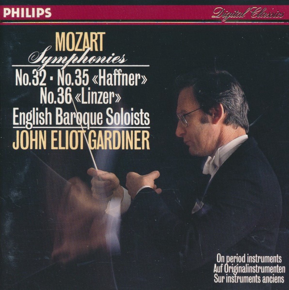 Mozart symphonies, no. 32, 35, 36