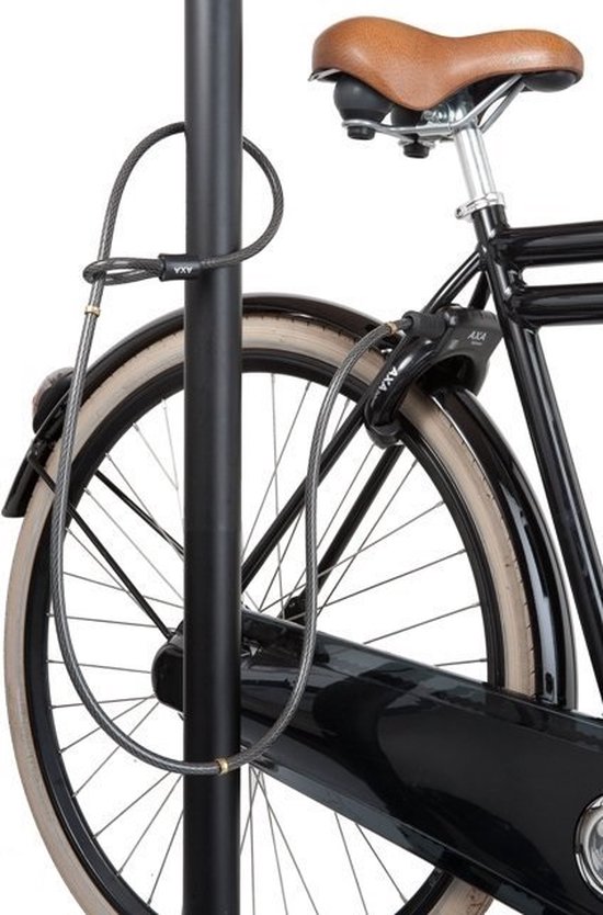 AXA RLD 180/12 - Insteekkabel - Kabelslot - Combineren met Ringslot - 180 cm lang - diameter 12 mm - Zwart van AXA — afbeelding 3