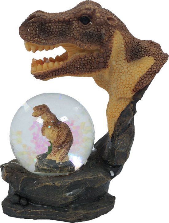 Waterbol Dino Dinosaurus Schudbol Trex Tyrannosaurus Rex Snowglobe van Merkloos — afbeelding 2