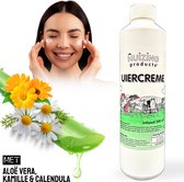 Huizing Products - Uiercrème - Natuurlijke Uiercrème Navul Fles 500 ml - Uierzalf - Bodycreme - Aloë Vera - Natuurlijk Product - Huidverzorging - Crème - Acne