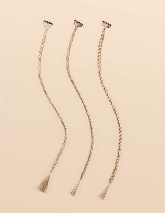 Infinity Braids - Braidies - Set van 3 Clip-in Vlechtjes - Lizzy, Jolie ...