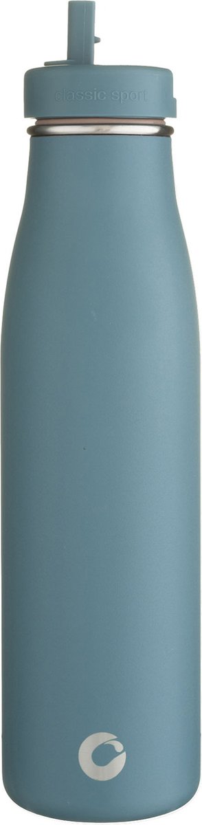 Ecobotl - 500ml - Evolution collectie - Amazon - Waterfles - Drinkfles - Roestvrijstaal - Geïsoleerd - Sportdop met rietje - Duurzaam