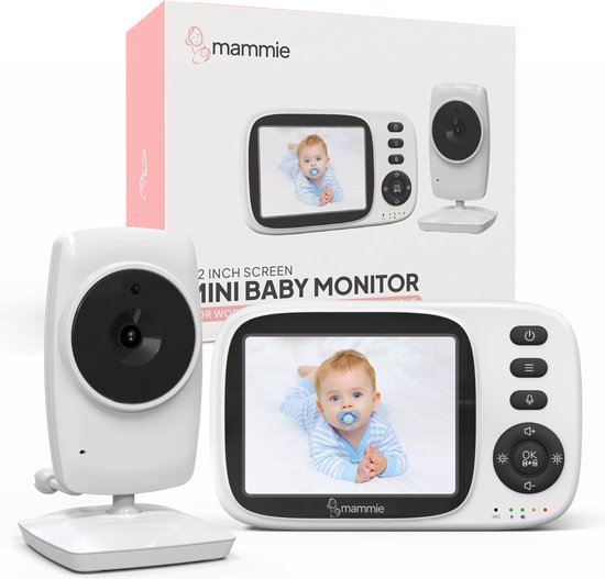 MAMMIE Babyfoon met Camera VOX Nachtzicht Wit & Zwart - MAMMIE - €59,95