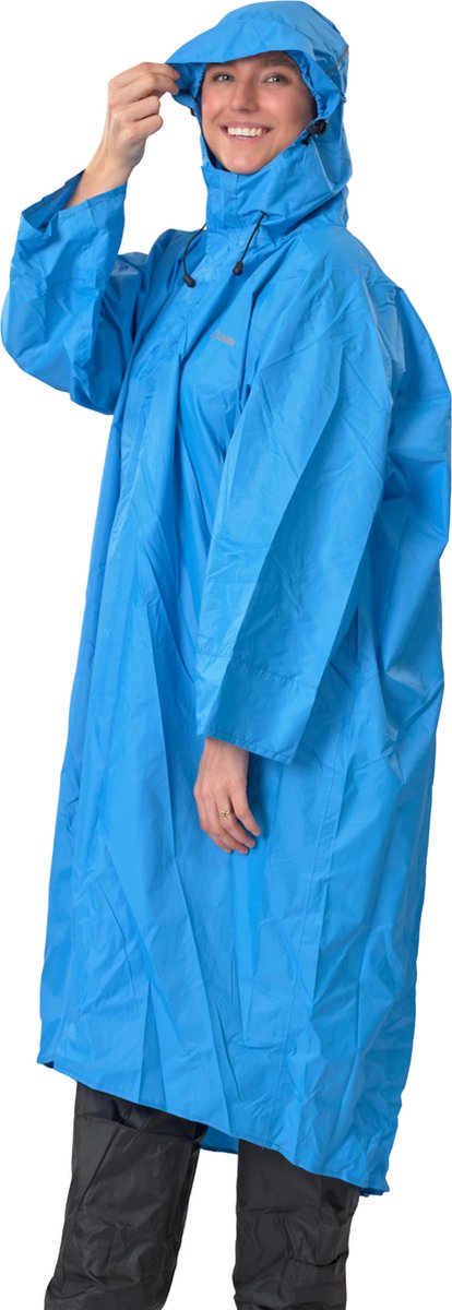 LOWLAND OUTDOOR Wandelponcho - 100% waterdicht (10.000mm) - ademend (8.000g/M²) PFAS vrij!