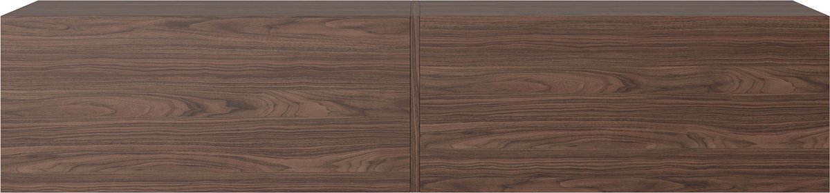 Selsey Bisira – TV-wandmeubel 2-deurs, walnoot, 140 cm