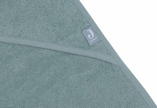 Jollein - Badcape Badstof 100x100cm - Baby Handdoek met Badcape, Omslagdoek, Badponcho - Sea Green van Jollein — afbeelding 4