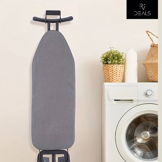 Système d'accrochage pour table à repasser | Noir | Organisateur | Support de planche à repasser | Rangement pour planche à repasser