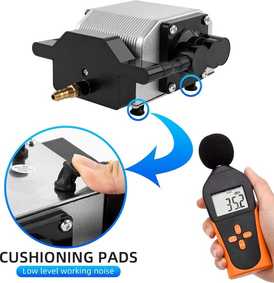 FoxAlien - AP30A Portable Air Assist Pump - 30L/min Verstelbaar Luchtvolume voor CNC Graveermachines van FoxAlien — afbeelding 4