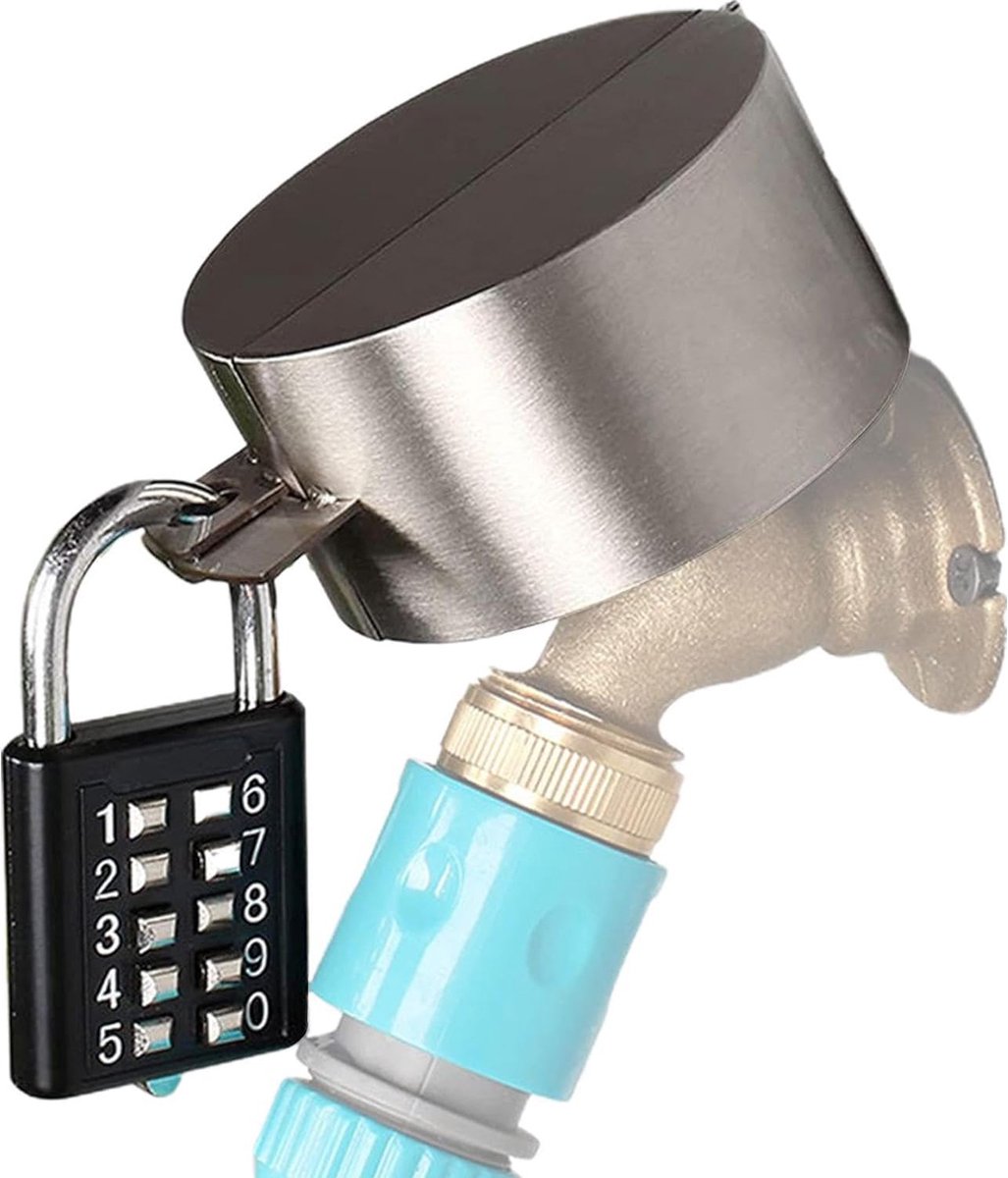 Water-Safe tapkraan Waterkraan met Slot kraanslot buitenkraan vergrendelingssysteem Buiten kraanslot Outdoor Water Spigot Lock om Vandalisme Ongeautoriseerd Watergebruik te voorkomen