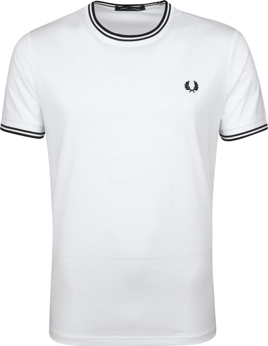 Fred Perry - T-shirt Wit - Heren - Maat 3XL - Modern-fit