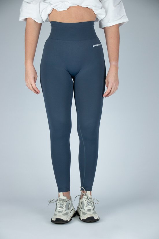 Fitness legging - Legging hoge taille - Legging Gym Sport - Hardloop - Yogabroek voor dames - Sneldrogend, ademend en rekbaar - Spandex / Nylon - Kleur Donkerblauw - Maat S — afbeelding 3