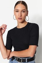 Trendyol Chemisier Basis à manches standard pour femme