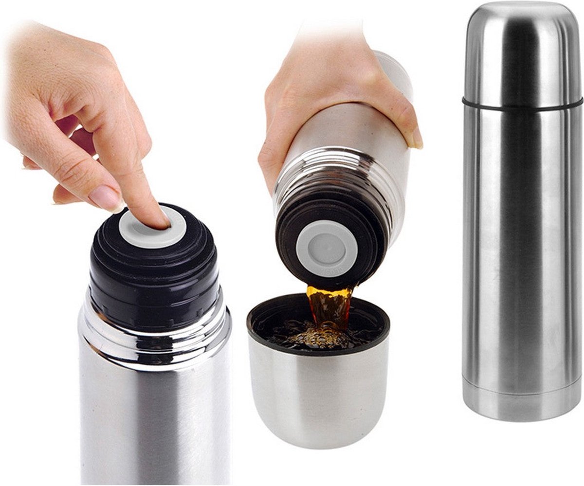 KOOPMAN Thermoskan Bullet 1 Liter RVS