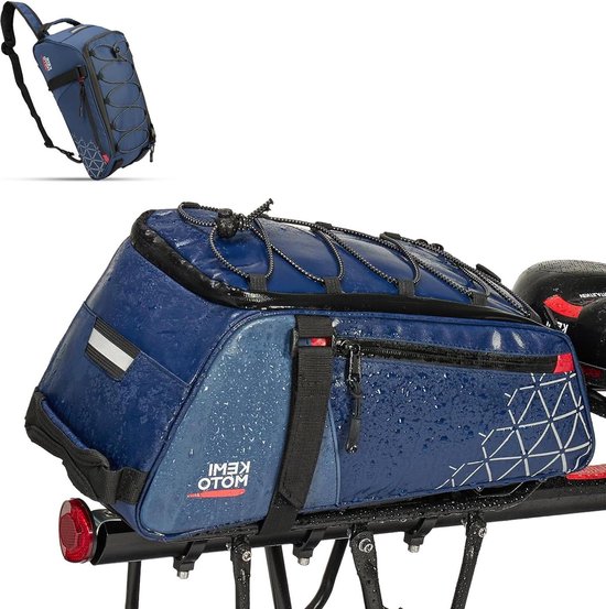 WESTGIRL Fietstas Voor Bagagedrager Met Schouderriem, 100% Waterdichte En 18 Liter Bagagedragertas 2 In 1 Fiets Reflecterend Aanbieding 40493953