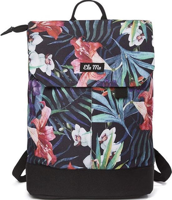 **Elegante en Slimme Rugzak voor Dames: Laptoprugzak met Anti-Diefstal Functionaliteit voor School, Universiteit en Werk - Tropical Heat**