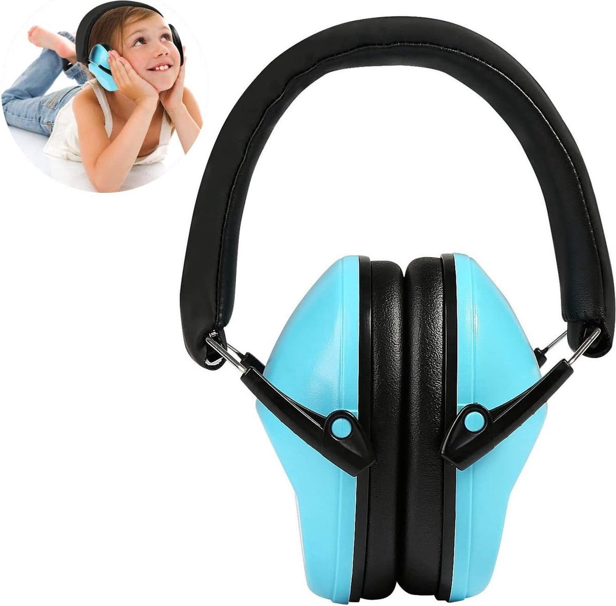 Hoofdtelefoon met Ruisonderdrukking - Opvouwbaar en Verstelbaar - Over-ear Geluidsisolerende Koptelefoon - Comfortabele Hoofdband - Geschikt voor Reizen en Dagelijks Gebruik