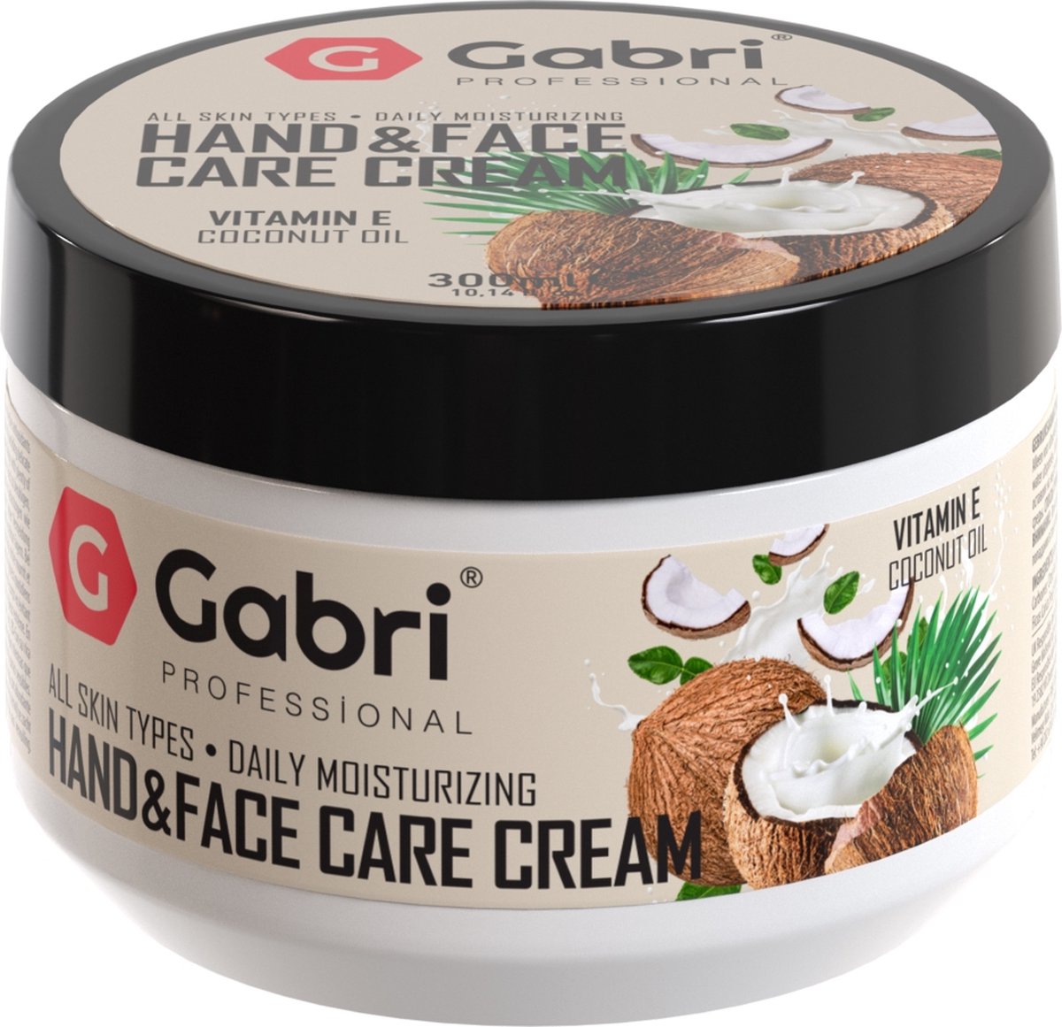 Gabri Hand & Face Cream Coconut Oil 300ml