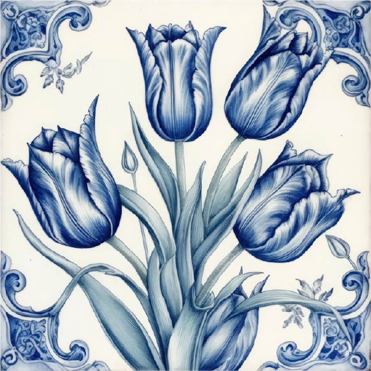 15 tegelstickers Delfts Blauw bloem 15cm x 15cm - backsplash - peel and stick - plakfolie - voor badkamer, keuken of toilet - zelfklevend