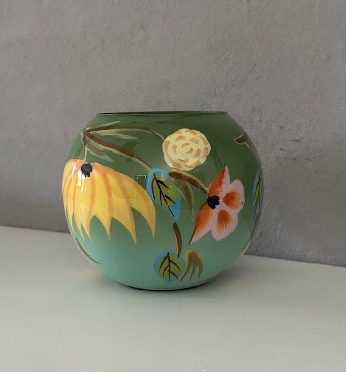 Colmore by Diga Colmore - Vaas - Handbeschilderd - Lichtgroen