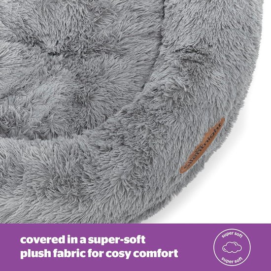 HANHAN Donut pluche hondenbed extra groot XXL orthopedisch