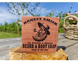 Honest Amish baard en lichaam zeep Extra Grit