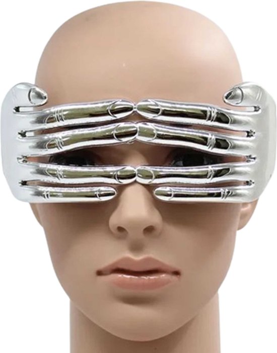 Hippe bril voor feesten en carnaval - Unisex - One size - Vingers - Grappige bril - Party - Spacen
