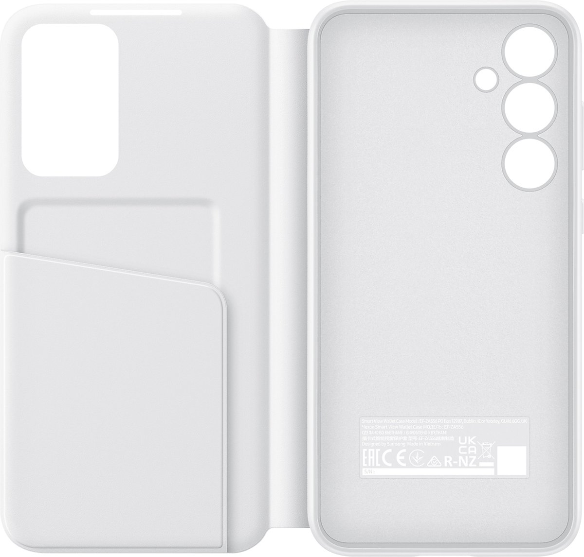 Samsung Smart View Wallet Case - Galaxy A55 5G - Wit