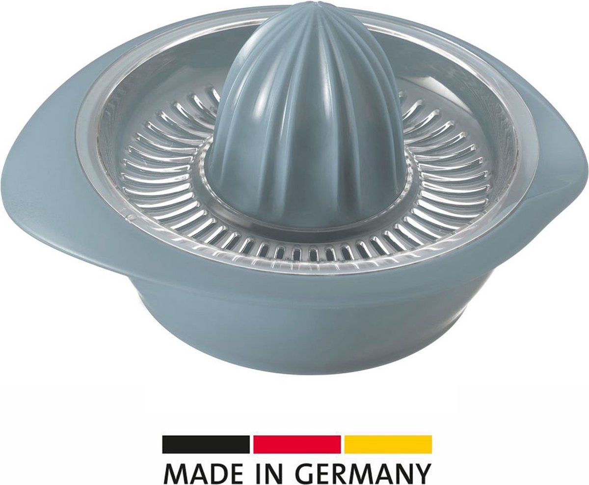 Westmark Citruspers met sapreservoir, diameter: 18,7 cm, inhoud: 350 ml, kunststof, Limetta, blauw, 3091227B