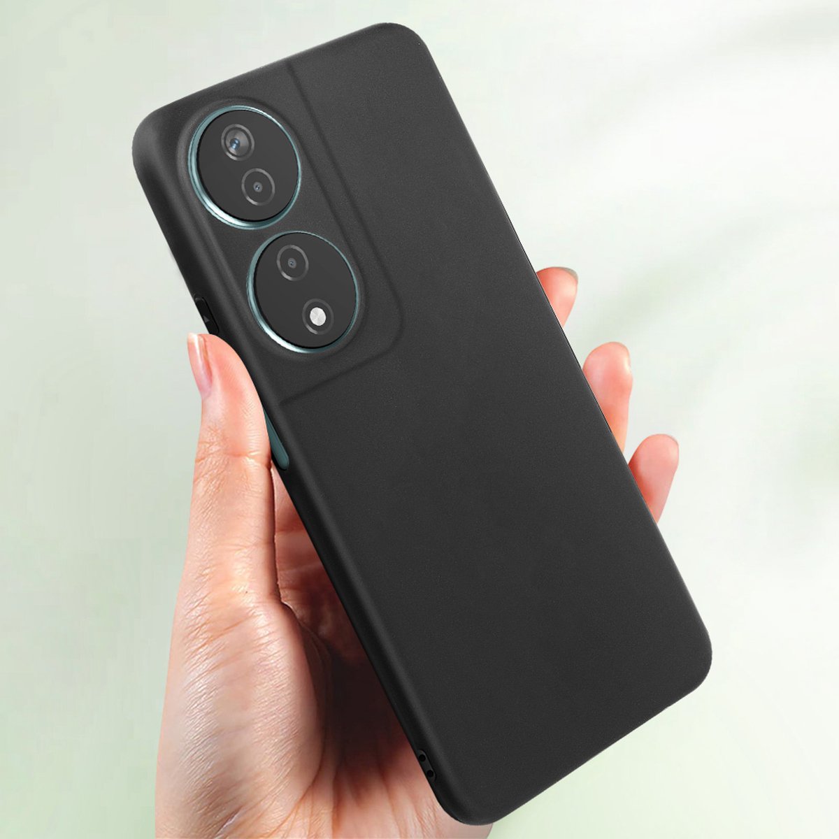 Mayaxess, Hoes Geschikt voor Honor 90 Smart Flexibele bescherming, Zwart