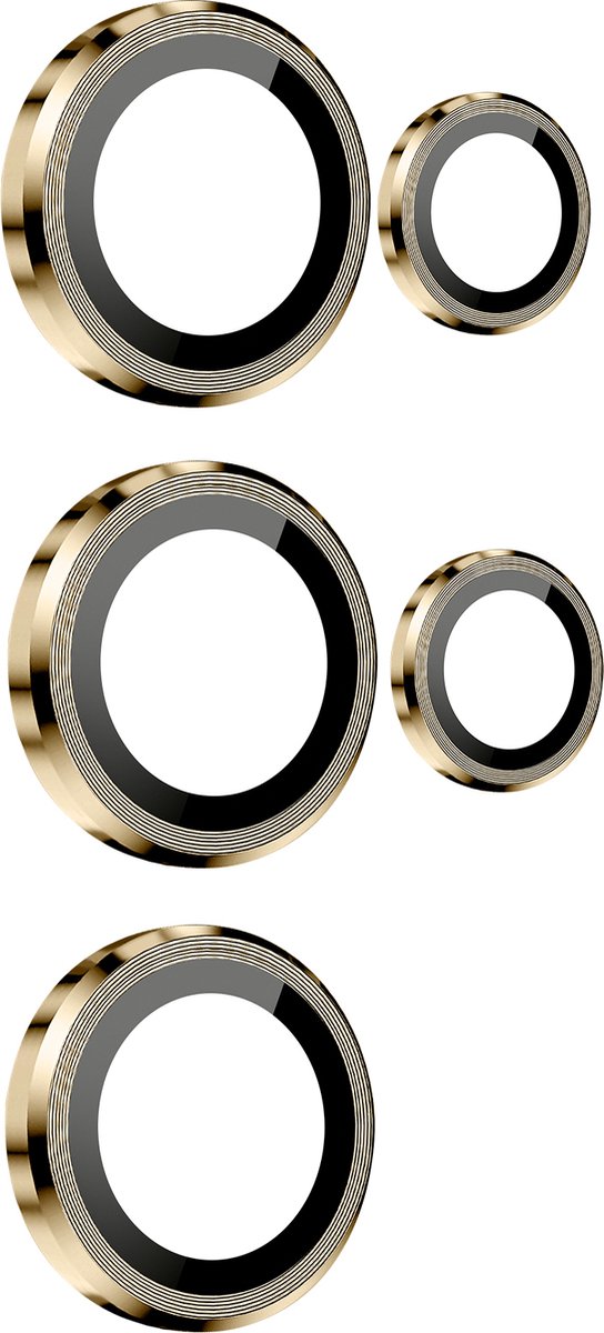 ENKAY, Beschermfolie voor achtercamera Geschikt voor Samsung Galaxy S24 Ultra Gehard glas 9H, Goud