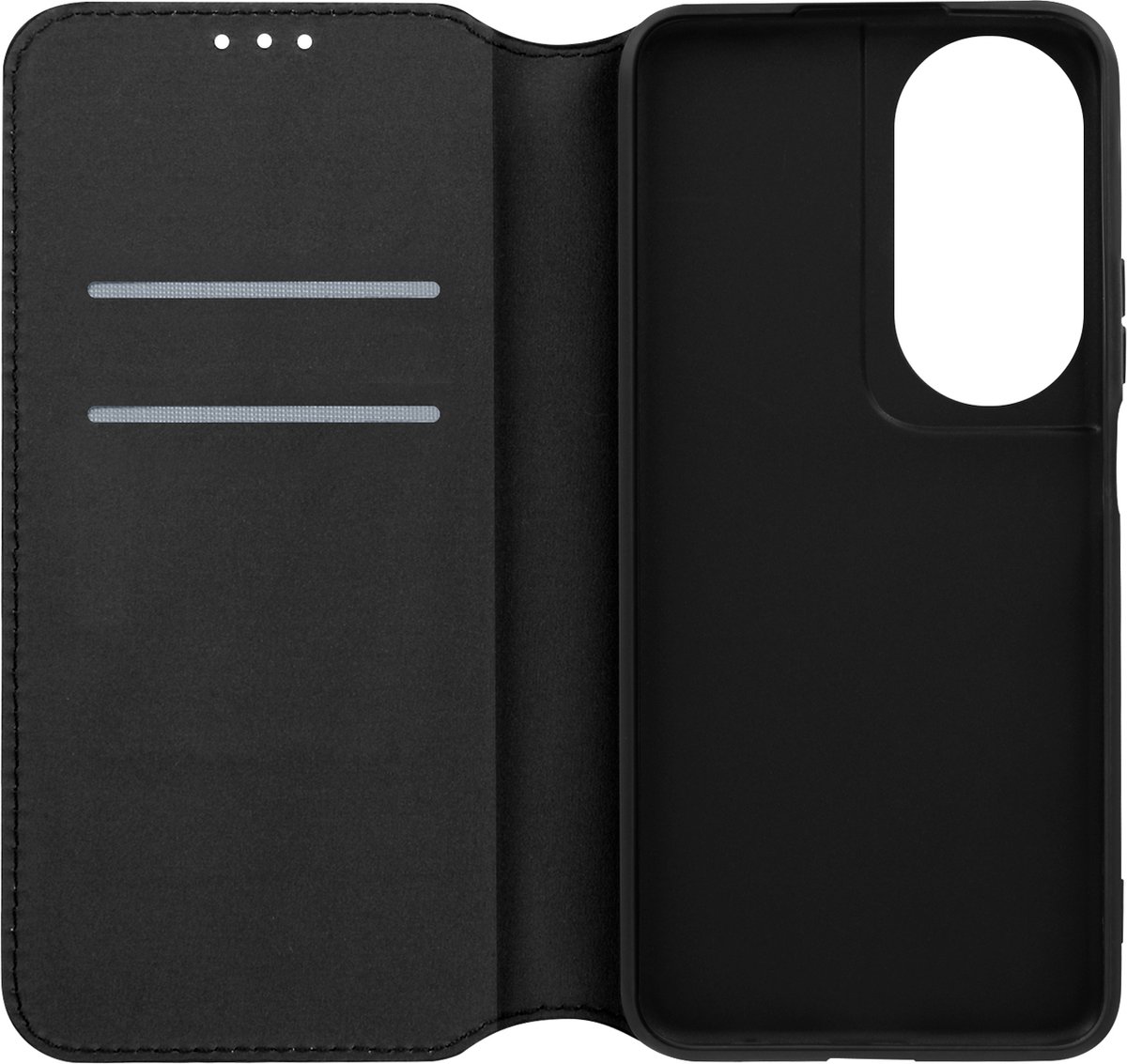 Avizar Foliohoes Geschikt voor Honor 90 Smart Multifunctionele klepbeveiliging, Zwart