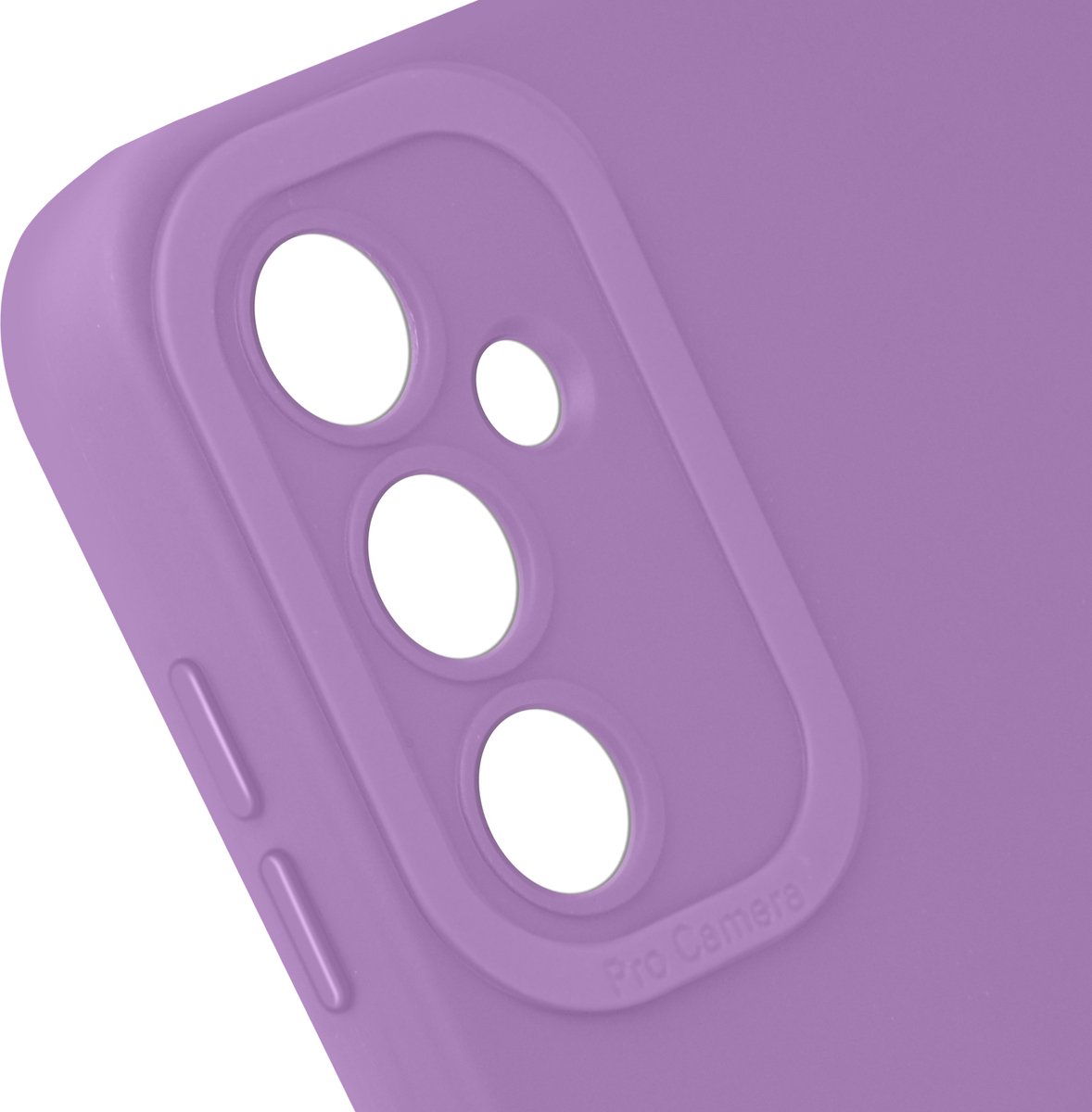 Avizar Hoes Geschikt voor Samsung Galaxy A15 5G Mat Beschermde Camera, Lichtpaars